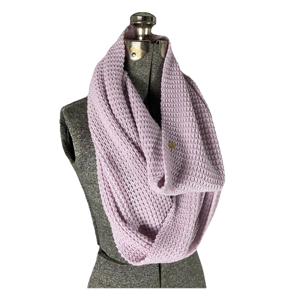 NWT Lightweight BCBG  Knit Infinity Scarf Purple Haze One Size Y2K Lavender Soft